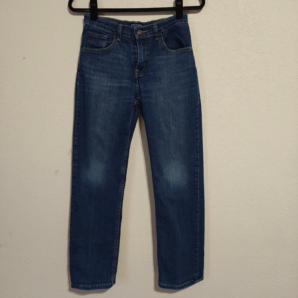 Arizona Jean Co Womens High Waisted Blue Jeans Slim Fit Size 16 Slim Stretch
